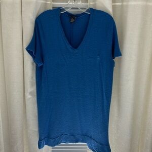 Adrianna Papell blue dress/beach coverup 
Size medium